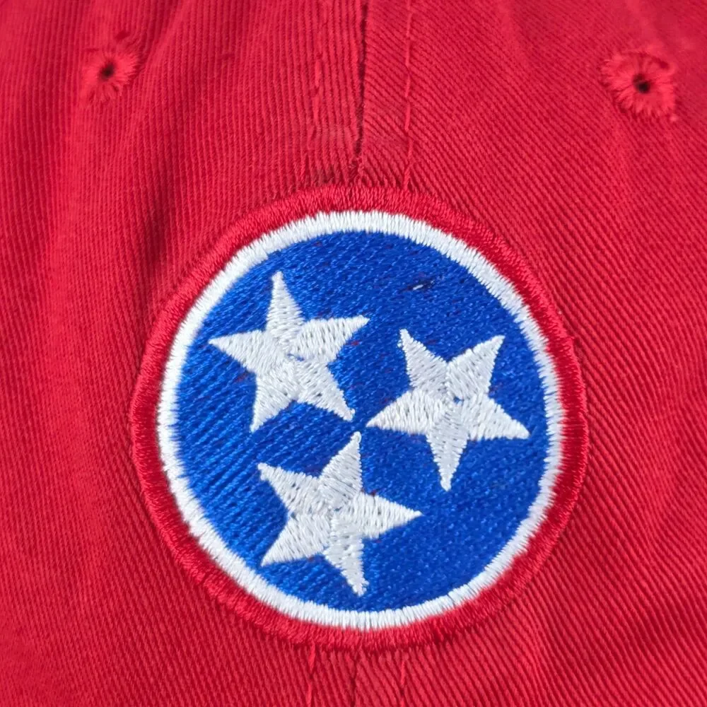 Tennessee Titans Tristar Logo Red Adjustable Baseball Cap Hat Strapback‎